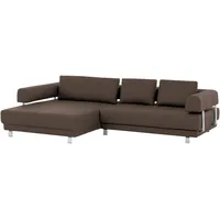 Xxxl Ecksofa, Braun, Leder, Echtleder, Dickleder, 3-4-Sitzer, Füllung: Polyurethan (Pur), Ottomane links, L-Form, 307x188 cm, Goldenes M, Typenauswahl, Fußauswahl, Lederauswahl, Stoffauswahl, Hocker erhältlich, Rücken echt, individuell planbar, Wohnzimmer, Sofas & Couches, Wohnlandschaften, Ecksofas