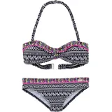 Buffalo Bandeau-Bikini schwarz/weiß 146/152
