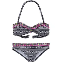 Buffalo Bandeau-Bikini schwarz/weiß 146/152