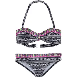 Buffalo Bandeau-Bikini schwarz/weiß 146/152