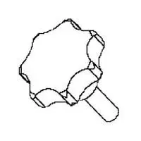 Bessey 4x Sterngriffschraube für Montagestütze STE / ST -