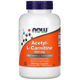 NOW Foods Acetyl L-Carnitine, 500mg 200