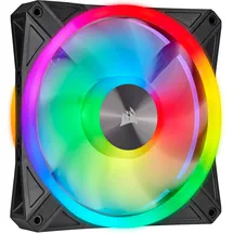 Corsair iCUE QL140 RGB – 34 Einzeln Ansteuerbare RGB-LEDs, Schwindigkeiten Bis zu 1,250 U/Min, Geräuscharm, Einzelpackung – Schwarz
