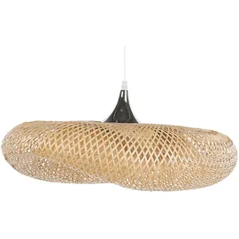 Beliani Boyne 3-flg. 80 cm Holz/Hellbraun