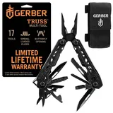 Gerber Multifunktionswerkzeug mit Nylon-Scheide und 17 Funktionen, Truss Multi-tool, Schwarz, 30-001780