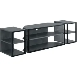 TV-Schrank DECORTIE "Echo TV Schrank", grau (retro grau), B:160cm H:45cm T:42cm, Spanplatte, Schränke, Einfache Montage,Platzsparend