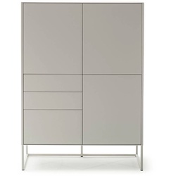 RAUM.FREUNDE Highboard Ove Holzoptik Kreide