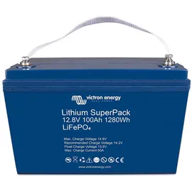 Victron Energy Victron Lithium SuperPack 12,8V/100Ah M8 Hochstrom - Blue - One Size