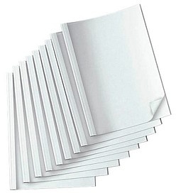 80 LMG Thermo-Bindemappen-Set weiß Karton für 5 - 15/ 15 - 20/ 20 - 30/ 30 - 40 Blatt