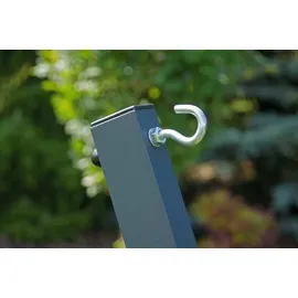 Potenza Tytan Gestell Outdoor Hängemattengestell XXL 370cm, 350kg I Gestell für Hängematten, Rahmen aus Stahl wetterfest (Basic Graphit)