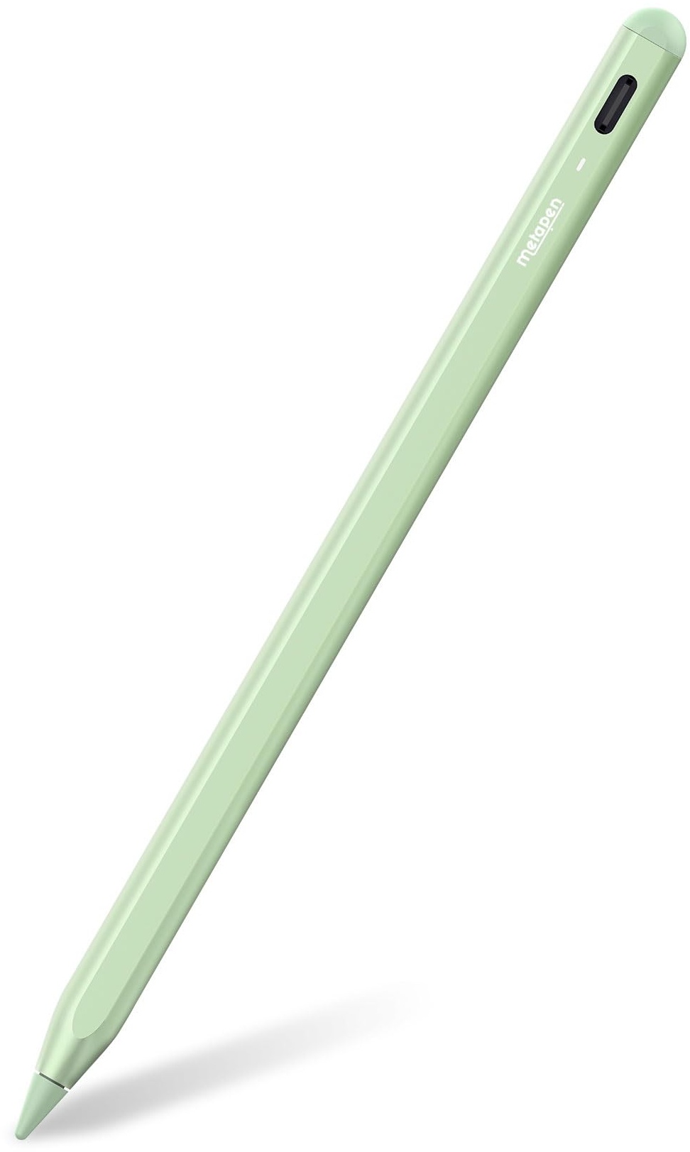 Metapen Stift A8 Kompatibel mit Apple iPad 2018-2023, Schnelle Aufladung, Neigungserkennung, Palm-Ablehnung, Haftet Magnetisch, für iPad 10/9/8/7/6/Pro 5/4/3/Air 5/4/3/Mini 6/5, Stylus Pen (Grün)