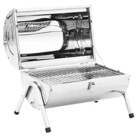 vidaXL Tragbarer Tisch-Holzkohlegrill 47852