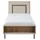 aea Kindermöbel Garnitur Kinderzimmer Bett Kinderbett Braun Holz Set 4tlg - Braun