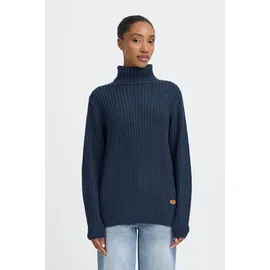 Oxmo Rollkragenpullover Blau S