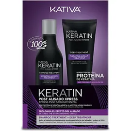 Kativa Keratin Post Alisado Express 250 ml + Deep Treatment 200 ml Geschenkset