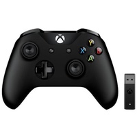 Microsoft Xbox Wireless Controller schwarz + Wireless Adapter für Windows