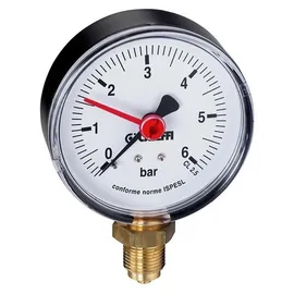 CALEFFI Manometer 557 0-10 bar, 1/4Zoll, unten