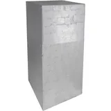 Vivanno Podest Deko-Säule Blumenständer 30 x 30 x 60 cm Silber