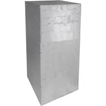 Vivanno Podest Deko-Säule Blumenständer 30 x 30 x 60 cm Silber