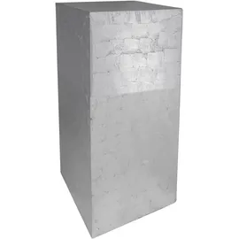 Vivanno Podest Deko-Säule Blumenständer 30 x 30 x 60 cm Silber