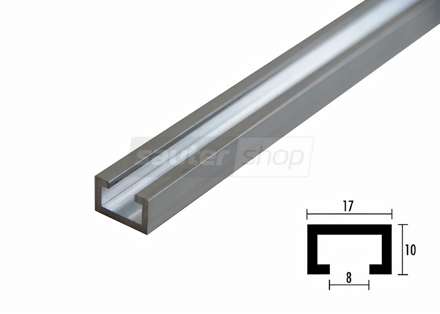 sauter Profilschiene ELOXIERT - 500 mm