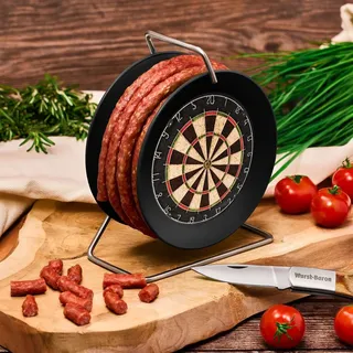 Snack Wurst auf Mini-Kabeltrommel - Modell Dartscheibe