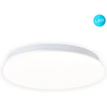 Levi 1-flg. 25 cm rund Weiß Kunststoff