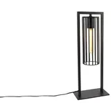 QAZQA - Moderne Tischlampe schwarz - Balenco Wazo