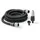 G F Garden G.F. SRL, Aquapop Grey Easy 30, 30 Meter selbstverlängernder Gewebeschlauch, Made IN Italy, mit Mini-Gartenspritze und Anschlüsse zur Bewässerung von Gärten, dunkelgrau