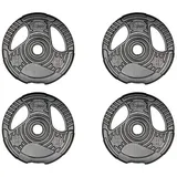 Fidusport Gewichte Hantelscheiben für Hantelset 4x2,5 kg Scheiben Ø20cm Fitness