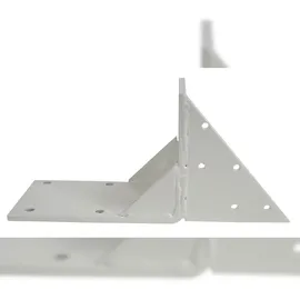 Mendler 2er-Set Dachsparrenadapter für Kassetten-Markise T122 T123, Dachsparren Halterung Adapter ~ weiß
