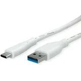 Value USB-A auf USB-C 3 m Weiß