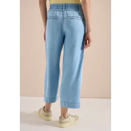 Cecil Stoffhose High Waist Blau XXL