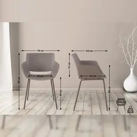 CLP 2er Set Gartenstuhl Alpena taupe