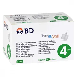 Bd Thin Wall Pen-nadeln 0,23x4 mm