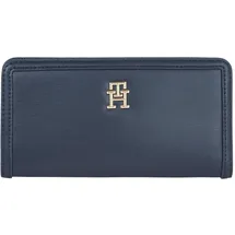 Tommy Hilfiger Monotype Large Slim Geldbörse Damen blau