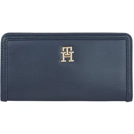 Tommy Hilfiger Monotype Large Slim Geldbörse Damen blau