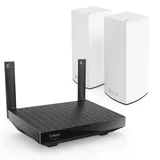 Linksys Blue Label Mesh-WiFi 6-System – 1 x AX5400-Router + 2 x AX5400 Nodes – Dual-Band Mesh Wireless Internet Gaming System – 60 Geräte, bis zu 750 m2 Reichweite, Kinderschutz über die Linksys App