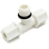 Naturewater Jaco T Fitting V2 Schlauch mit 2x 6,35 mm Anschluss 1/4 12,7 mm Außengewinde 1/2 für Trinkwasser Ultrafiltration Mikrofilter Umkehrosmose
