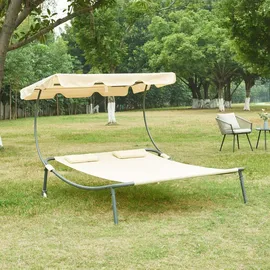 casa.pro Avigliano Doppelliege 200 x 134 x 146 cm Beige