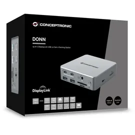 Conceptronic DONN25G 15-in-1 DisplayLink USB 3.2 Gen 2 Dockingstation