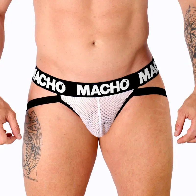 MACHO - MX26X1 JOCK GRID WEISS S - XL