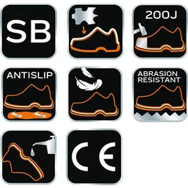 Neo Arbeitsschuhe Sicherheitsschuhe Halbschuhe Stahlkappe Sportliche - Größe 46