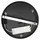 Novel Ontario 3-flg. 23 cm rund schwarz Metall