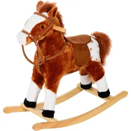 Homcom Schaukelpony braun