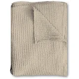 sleezzze Baumwoll Waffelpiqué Kuscheldecke 150 x 200 cm Beige