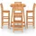 vidaXL Gartenbar Set 5-tlg. Braun