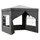 toboli Pavillon 3 x 3 m inkl. 3 Seitenteile Grau