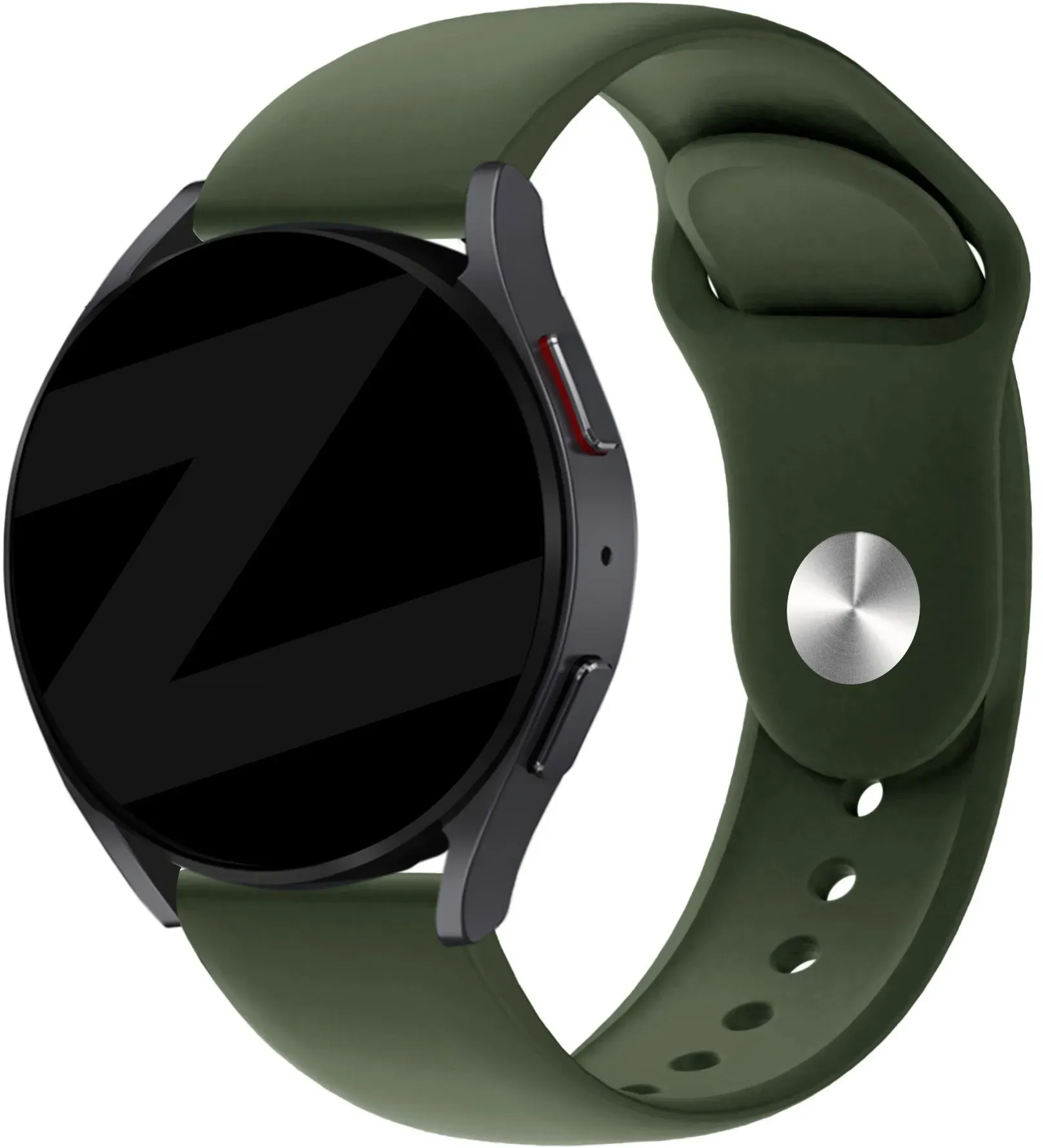 Bandz Noise Noisefit Origin Armband Silikon 'Deluxe' für Noise Noisefit Origin - Olivgrün - Druckknopf Verschluss