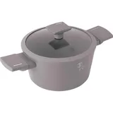 BERLINGERHAUS Kastrol s titanovým povrchem a poklicí 20 cm Taupe Collection | Odolný, Stylový a Snadno Čistitelný